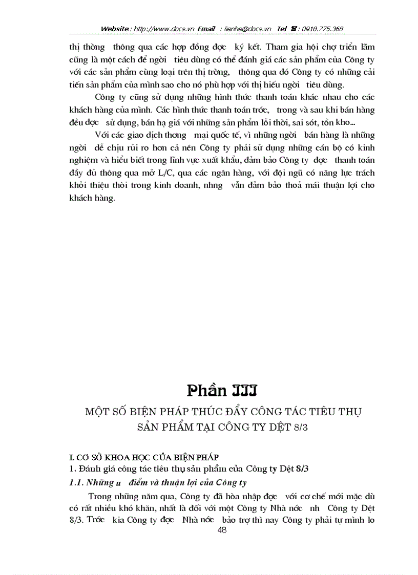 image for page Một số biện pháp nhằm thúc đẩy công tác tiêu thụ sản phẩm tại Công ty Dệt 8 3