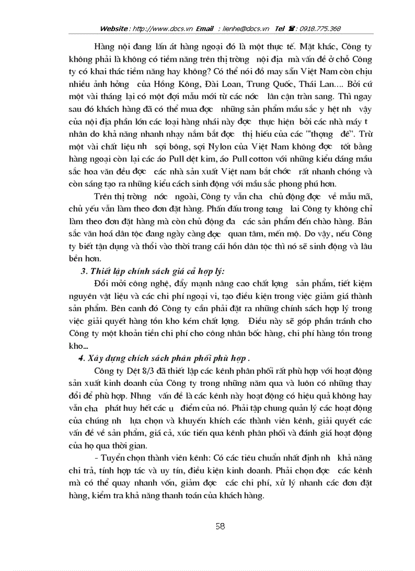 image for page Một số biện pháp nhằm thúc đẩy công tác tiêu thụ sản phẩm tại Công ty Dệt 8 3