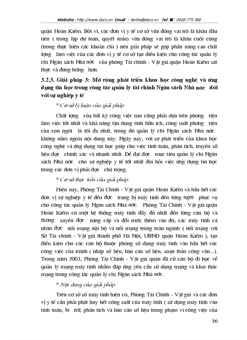 image for page Tăng cường quản lý chi Ngân sách Nhà nước với yêu cầu xã hội hoá các hoạt động y tế trên địa bàn quận Hoàn Kiếm