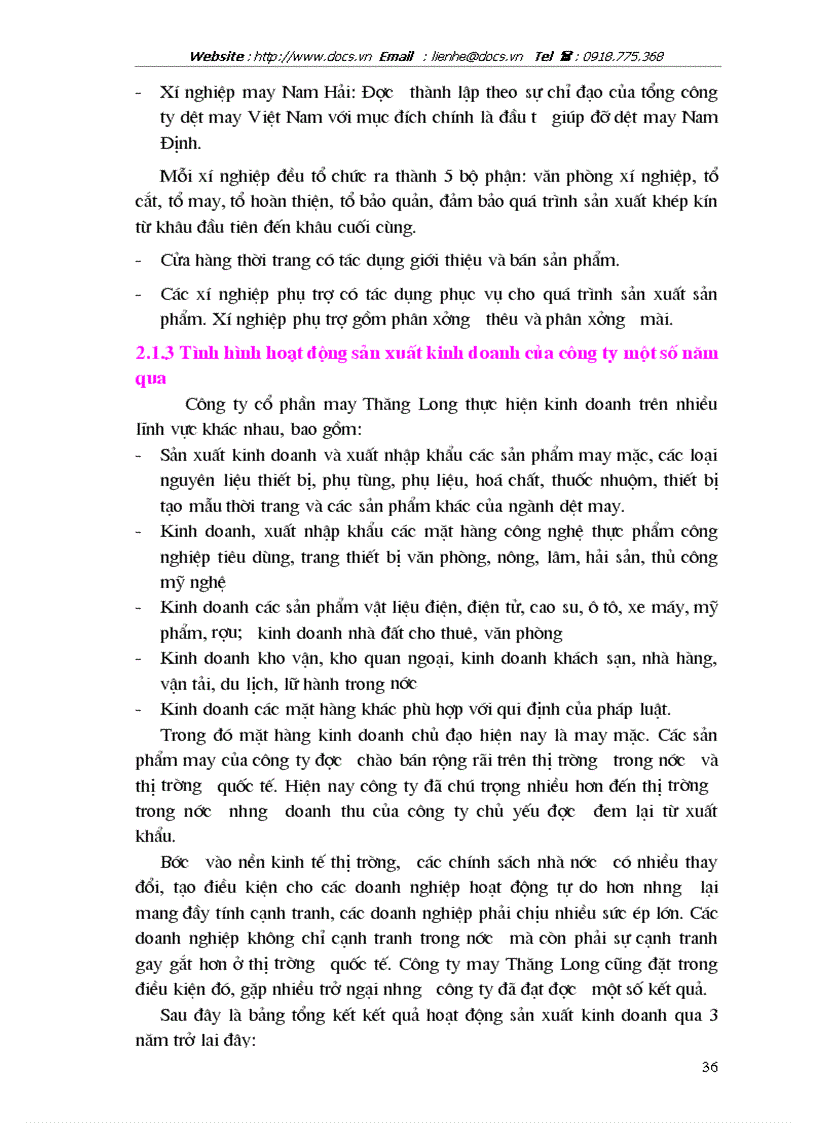 image for page Giải pháp chủ yếu tạo lập vốn cho hoạt động sản xuất kinh doanh ở Công ty cổ phần May Thăng Long