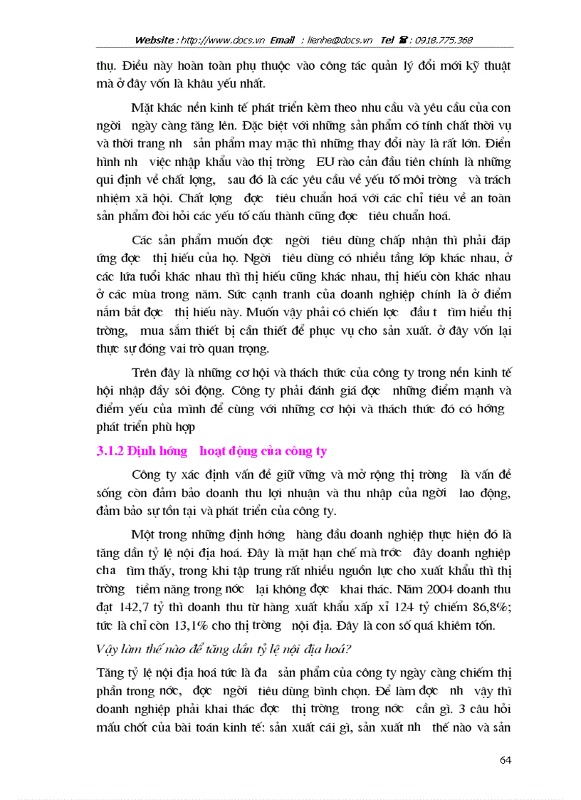 image for page Giải pháp chủ yếu tạo lập vốn cho hoạt động sản xuất kinh doanh ở Công ty cổ phần May Thăng Long