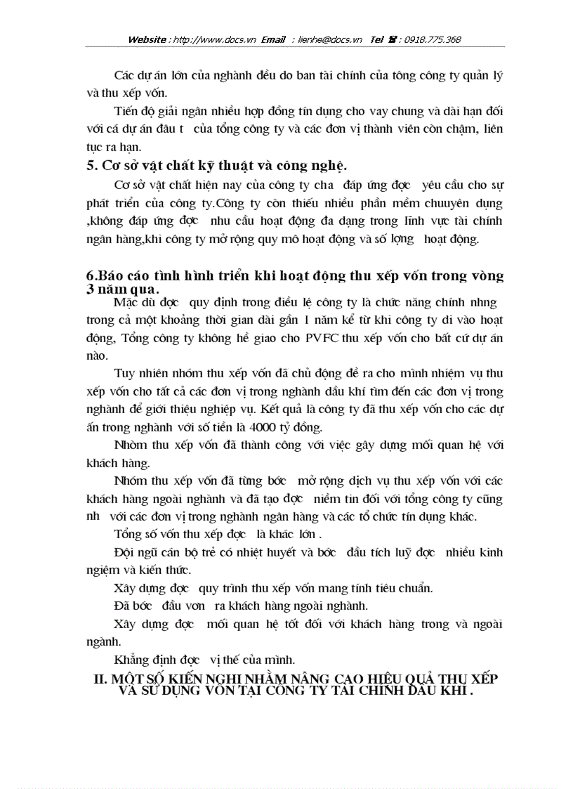 image for page Những biện pháp cần được áp dụng nhằm nâng cao hiệu quả thu xếp và huy động vốn tại công ty tài chính dầu khí