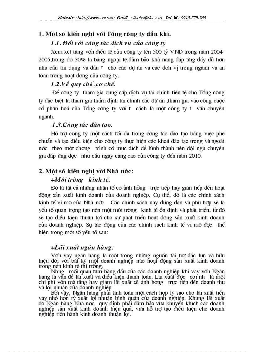 image for page Những biện pháp cần được áp dụng nhằm nâng cao hiệu quả thu xếp và huy động vốn tại công ty tài chính dầu khí