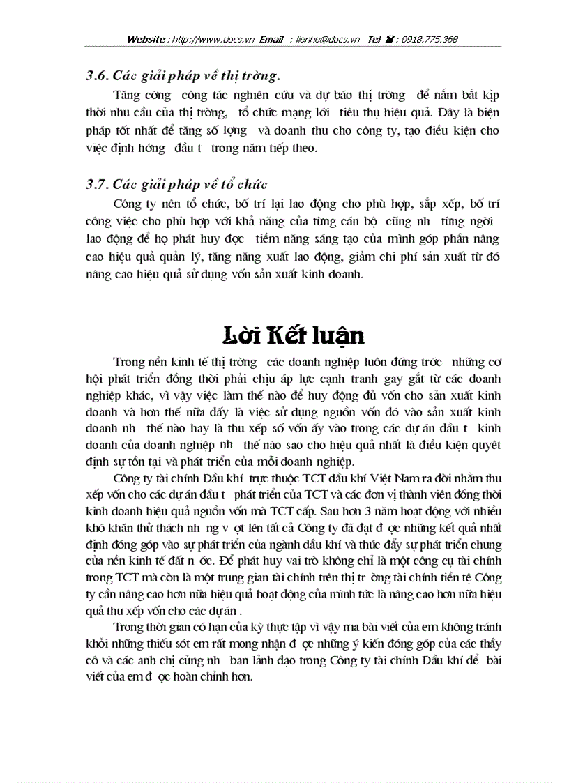 image for page Những biện pháp cần được áp dụng nhằm nâng cao hiệu quả thu xếp và huy động vốn tại công ty tài chính dầu khí