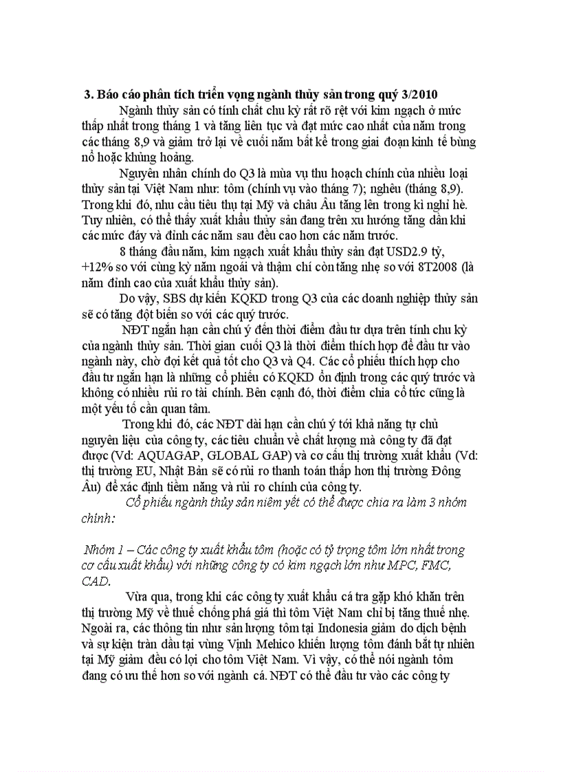 image for page Phân tích tình hình tài chính của Công ty xuất nhập khẩu Thủy sản Bến Tre