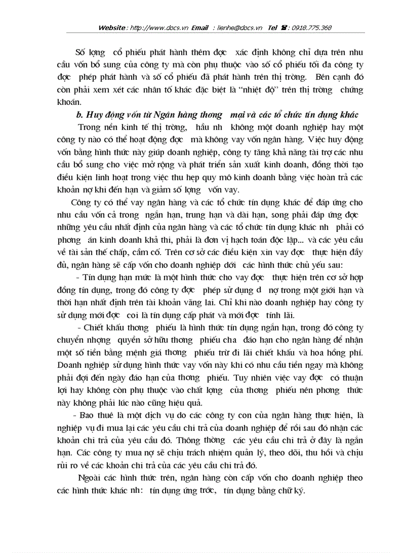 image for page Huy động vốn ở công ty cổ phần phát triển thương mại và du lịch ngôi sao