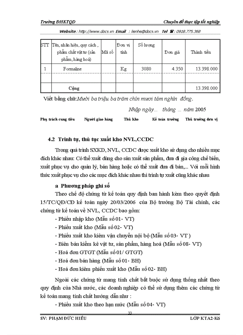 image for page Hoàn thiện công tác kế toán NVL và CCDC với việc phân tích tình hình quản lý sử dụng NVL CCDC tại công ty Cổ phần Xà phòng Hà Nội