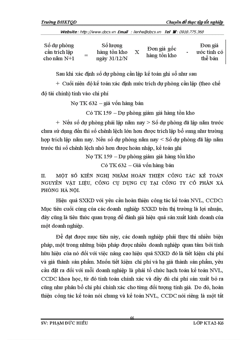 image for page Hoàn thiện công tác kế toán NVL và CCDC với việc phân tích tình hình quản lý sử dụng NVL CCDC tại công ty Cổ phần Xà phòng Hà Nội