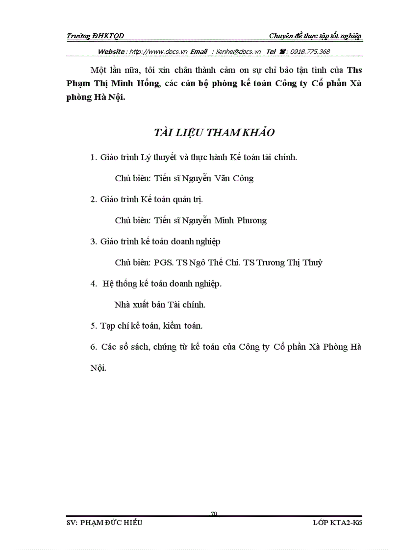 image for page Hoàn thiện công tác kế toán NVL và CCDC với việc phân tích tình hình quản lý sử dụng NVL CCDC tại công ty Cổ phần Xà phòng Hà Nội