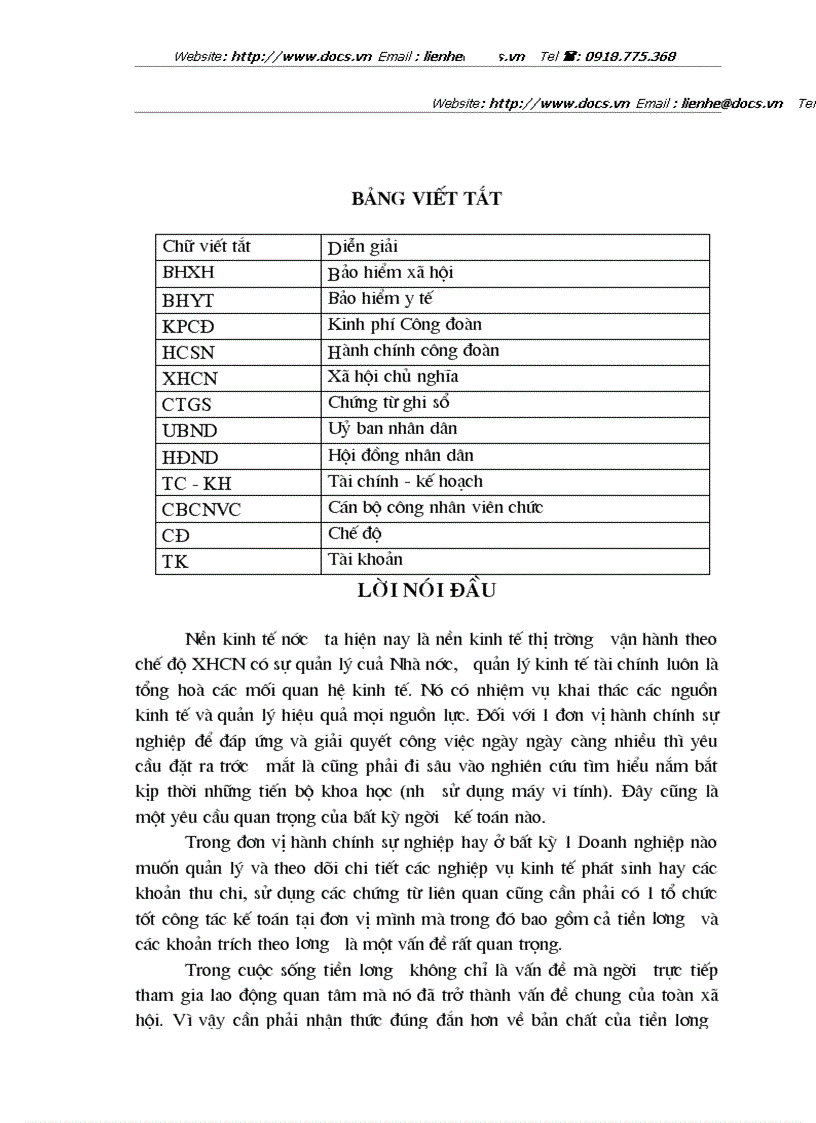 image for page Lý luận chung về kế toán tiền lương và các khoản trích theo lương trong đơn vị hành chính sự nghiệp