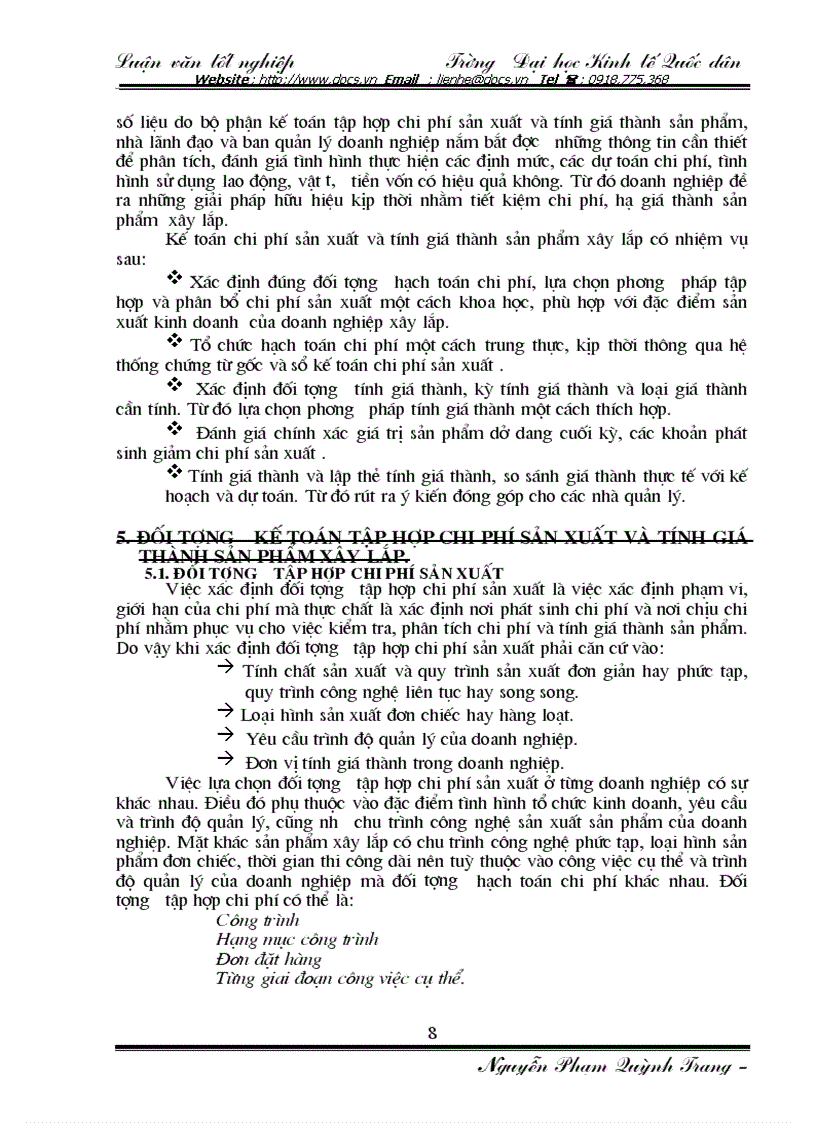 image for page Hạch toán chi phí sản xuất và tính giá thành sản phẩm xây lắp tại Công ty Thi công Cơ giới Tổng Công ty xây dựng đường thuỷ