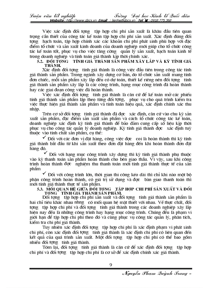 image for page Hạch toán chi phí sản xuất và tính giá thành sản phẩm xây lắp tại Công ty Thi công Cơ giới Tổng Công ty xây dựng đường thuỷ