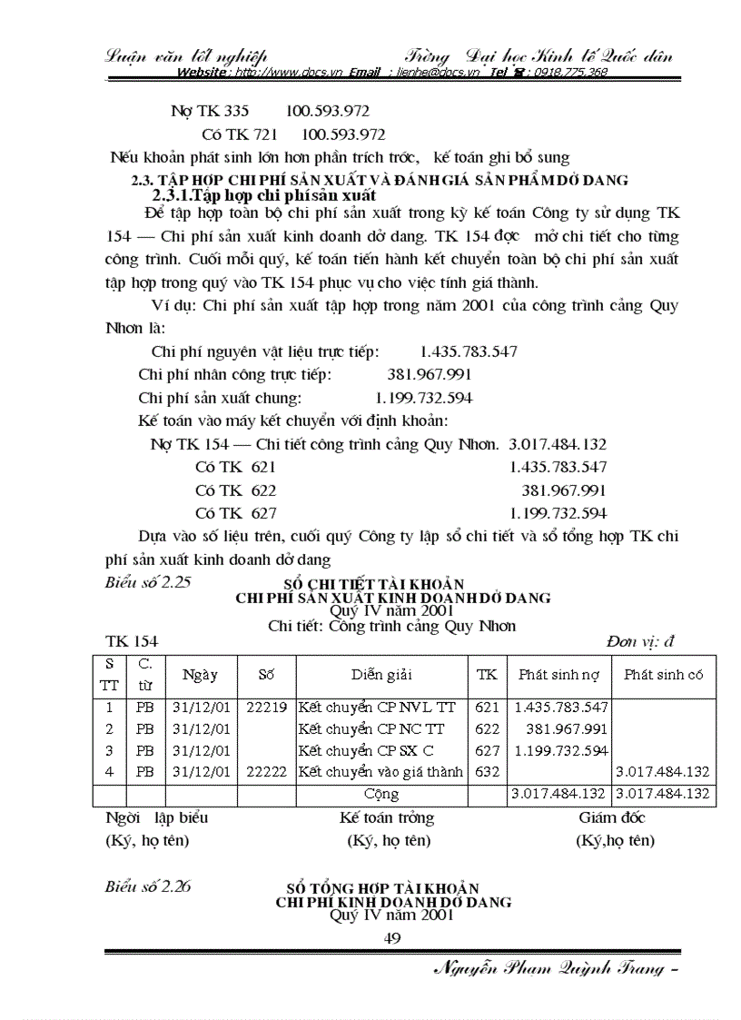 image for page Hạch toán chi phí sản xuất và tính giá thành sản phẩm xây lắp tại Công ty Thi công Cơ giới Tổng Công ty xây dựng đường thuỷ