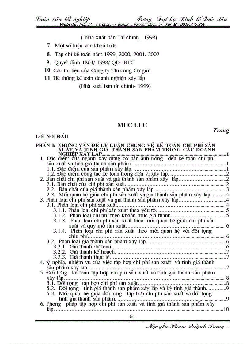 image for page Hạch toán chi phí sản xuất và tính giá thành sản phẩm xây lắp tại Công ty Thi công Cơ giới Tổng Công ty xây dựng đường thuỷ