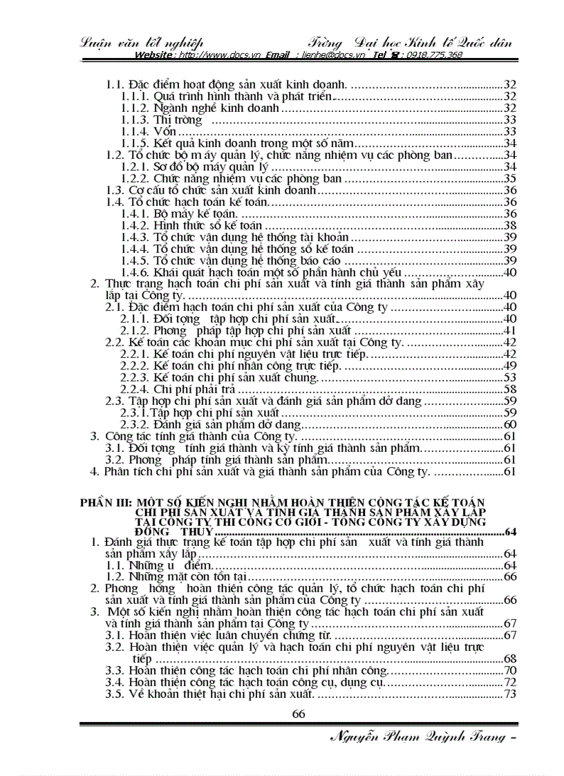 image for page Hạch toán chi phí sản xuất và tính giá thành sản phẩm xây lắp tại Công ty Thi công Cơ giới Tổng Công ty xây dựng đường thuỷ