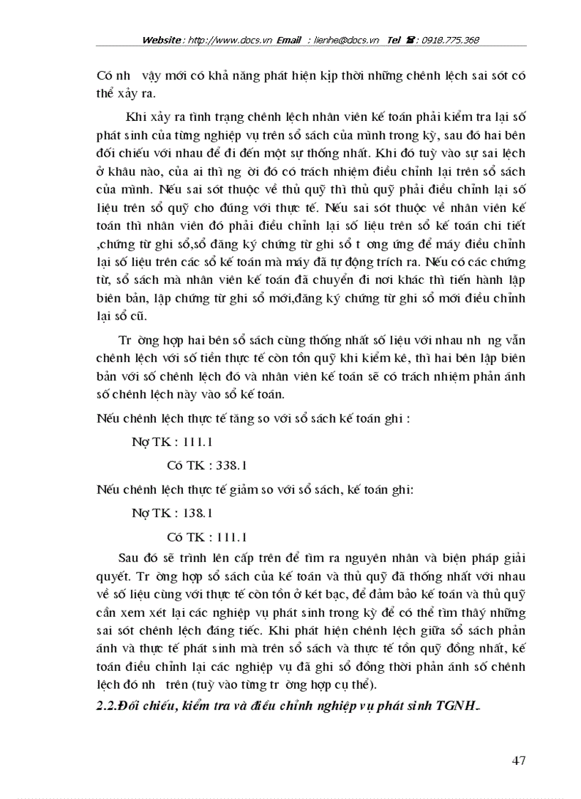 image for page Kế toán vốn bằng tiền tại Công ty cổ phần thương mại xây dựng Sóc Sơn