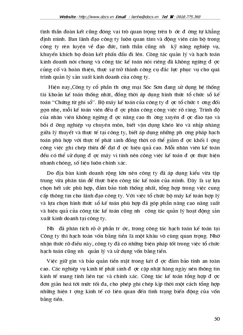 image for page Kế toán vốn bằng tiền tại Công ty cổ phần thương mại xây dựng Sóc Sơn