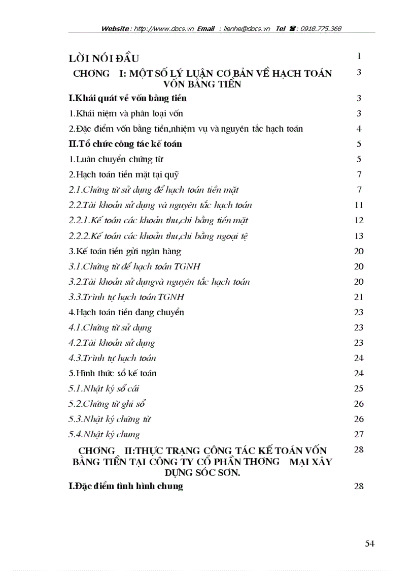 image for page Kế toán vốn bằng tiền tại Công ty cổ phần thương mại xây dựng Sóc Sơn