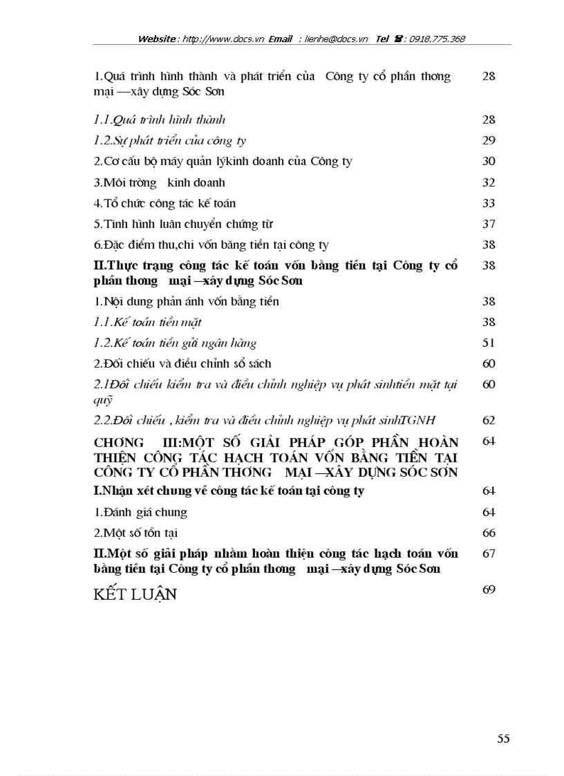 image for page Kế toán vốn bằng tiền tại Công ty cổ phần thương mại xây dựng Sóc Sơn