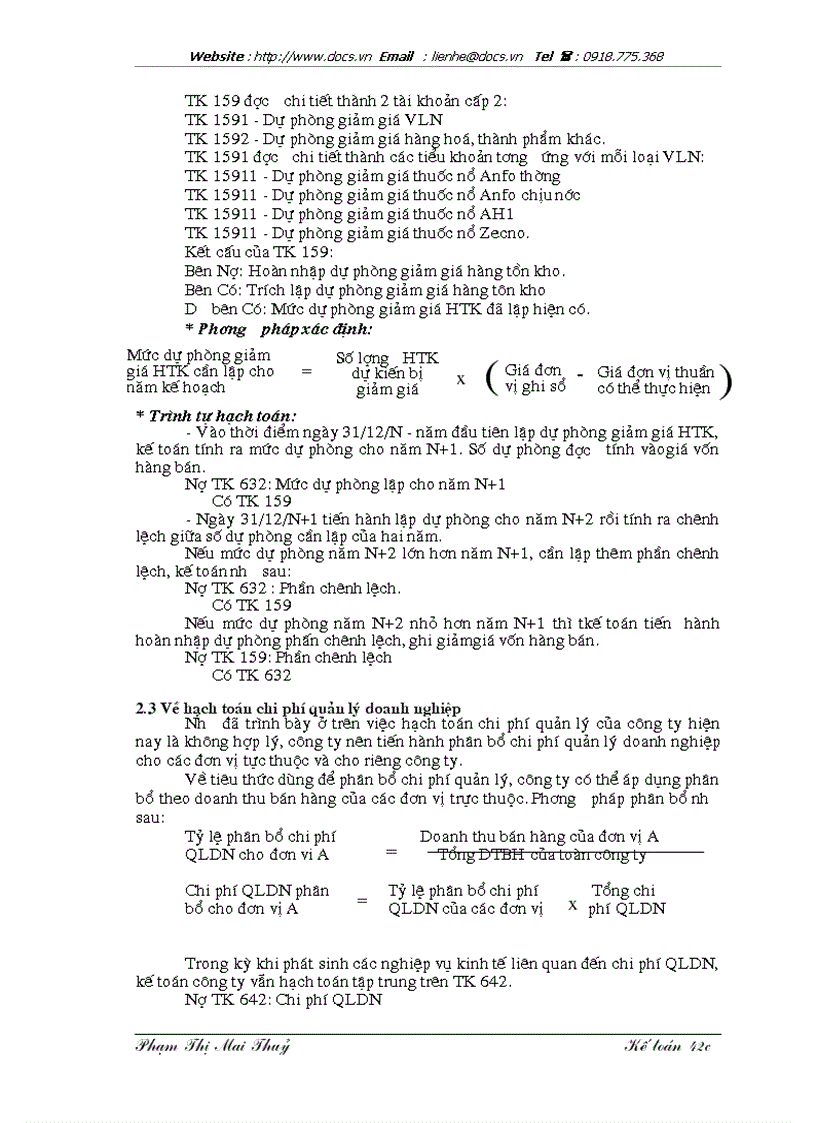 image for page Hoàn thiện công tác kế toán tiêu thụ và xác định kết quả tiêu thụ thành phẩm tại Công ty TNHH Vật liệu nổ công nghiệp