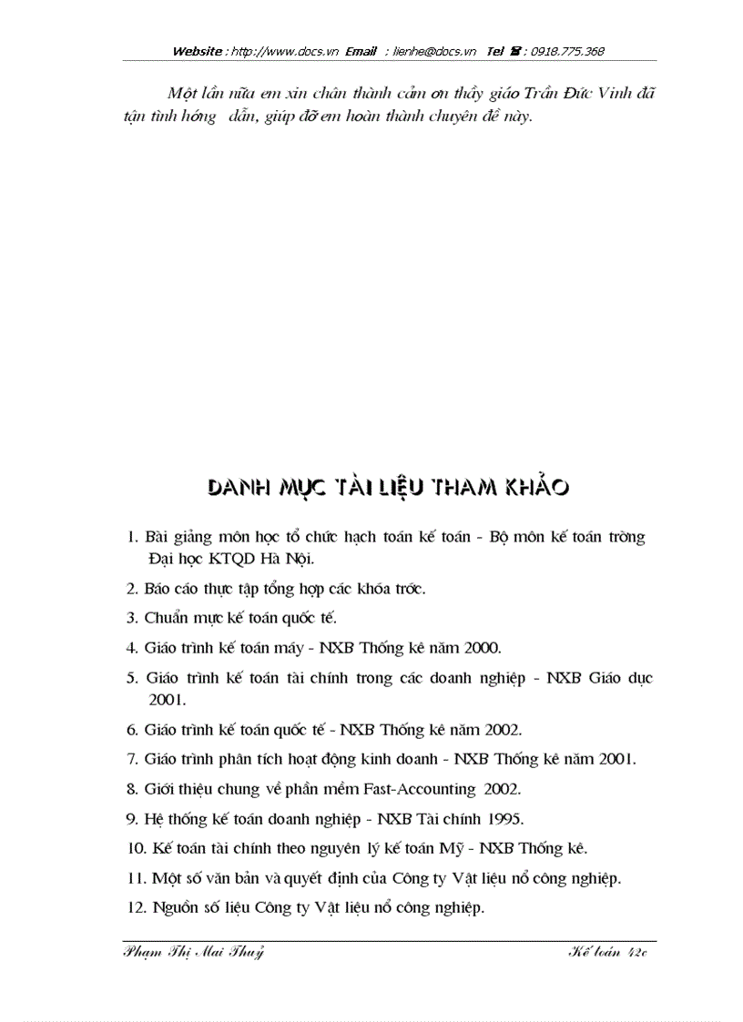 image for page Hoàn thiện công tác kế toán tiêu thụ và xác định kết quả tiêu thụ thành phẩm tại Công ty TNHH Vật liệu nổ công nghiệp