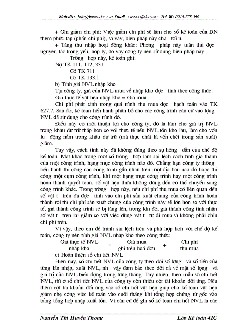 image for page Hoàn thiện hạch toán Nguyên vật liệu với việc nâng cao hiệu quả sử dụng vốn lưu động tại công ty Xây dựng Lũng Lô Bộ Quốc phòng