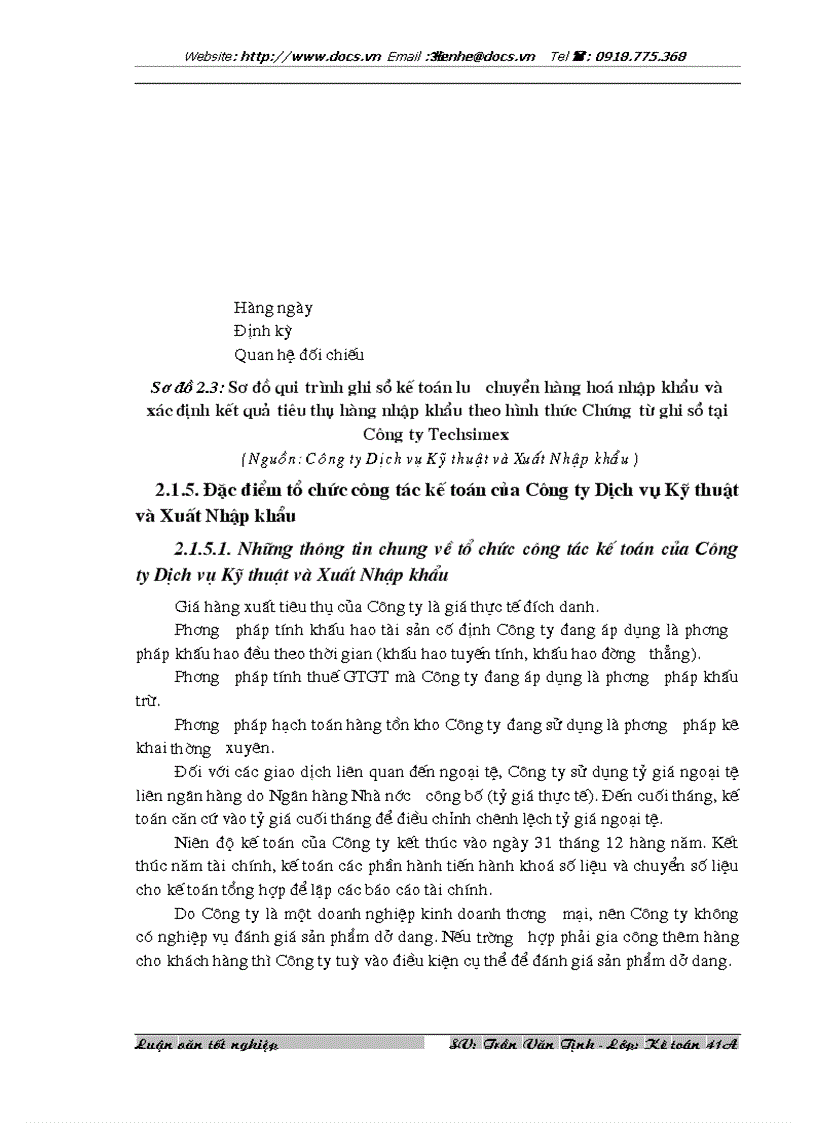 image for page Hoàn thiện kế toán lưu chuyển hàng hoá nhập khẩu và xác định kết quả tiêu thụ hàng nhập khẩu tại Công ty Dịch vụ Kỹ thuật và Xuất Nhập khẩu Techsimex