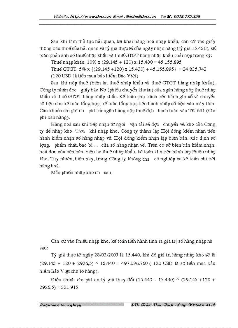 image for page Hoàn thiện kế toán lưu chuyển hàng hoá nhập khẩu và xác định kết quả tiêu thụ hàng nhập khẩu tại Công ty Dịch vụ Kỹ thuật và Xuất Nhập khẩu Techsimex