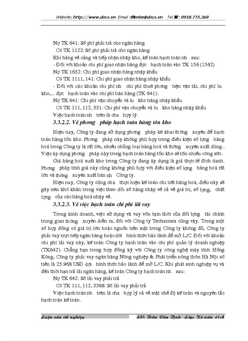image for page Hoàn thiện kế toán lưu chuyển hàng hoá nhập khẩu và xác định kết quả tiêu thụ hàng nhập khẩu tại Công ty Dịch vụ Kỹ thuật và Xuất Nhập khẩu Techsimex