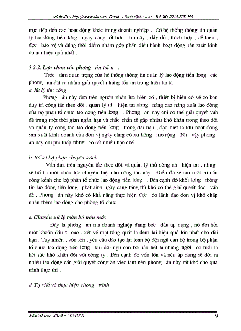 image for page Ứng dụng tin học trong công tác quản lý Lao động tiền lương tại công ty xây dựng số 2 Vinaconex