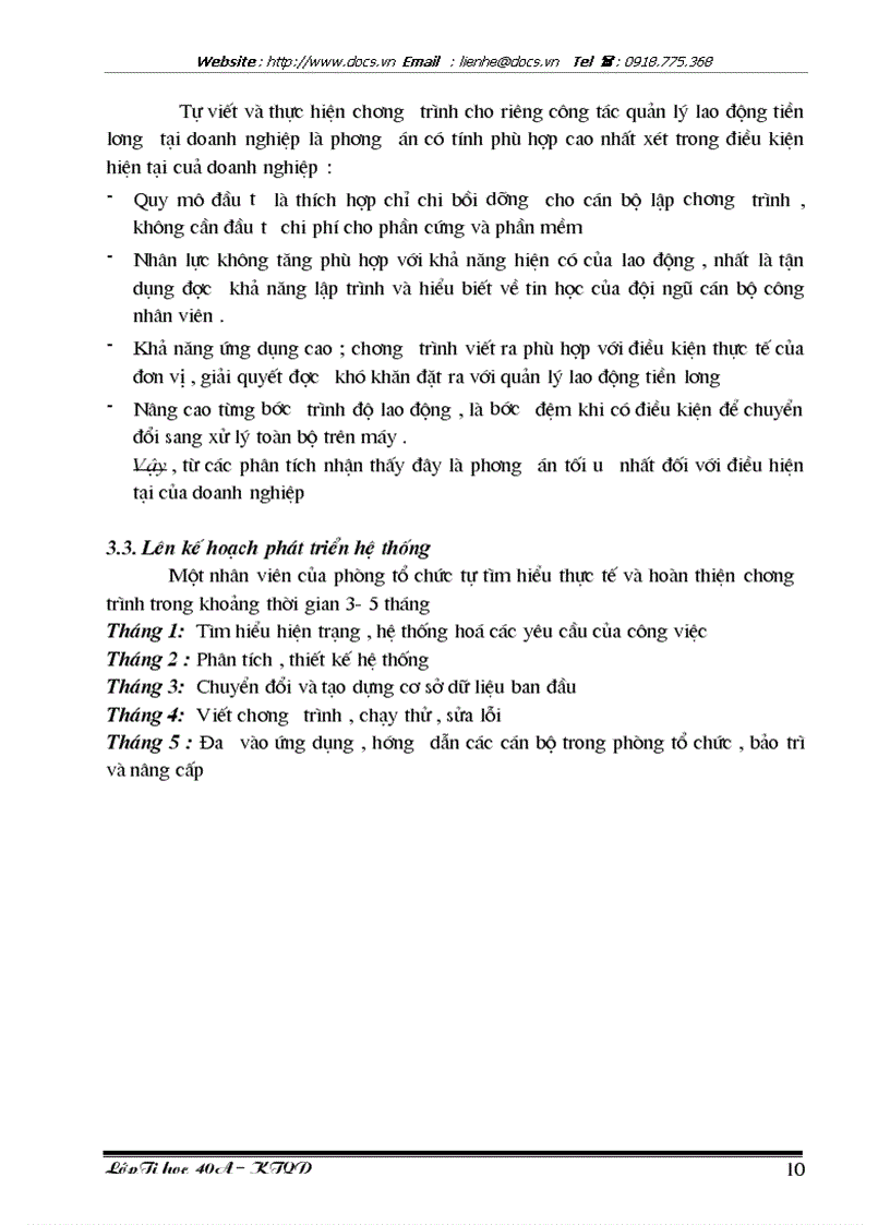 image for page Ứng dụng tin học trong công tác quản lý Lao động tiền lương tại công ty xây dựng số 2 Vinaconex