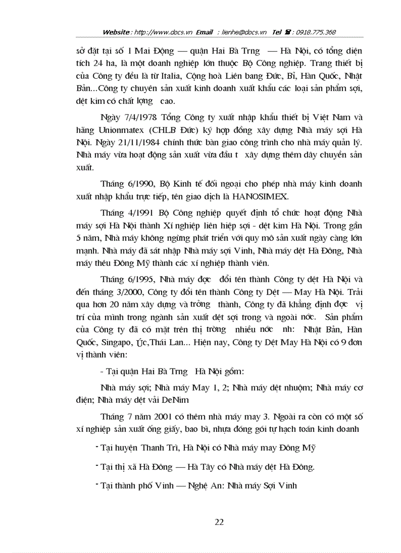 image for page Tổ chức quản lý sử dụng lao động và tiền lương trong Công ty Dệt May Hà Nội