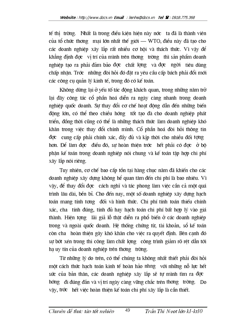 image for page Hoàn thiện phương pháp kế toán chi phí xây lắp tại Công ty Cổ phần xây dựng số 5 trong điều kiện vận dụng hệ thống chuẩn mực kế toán Việt Nam