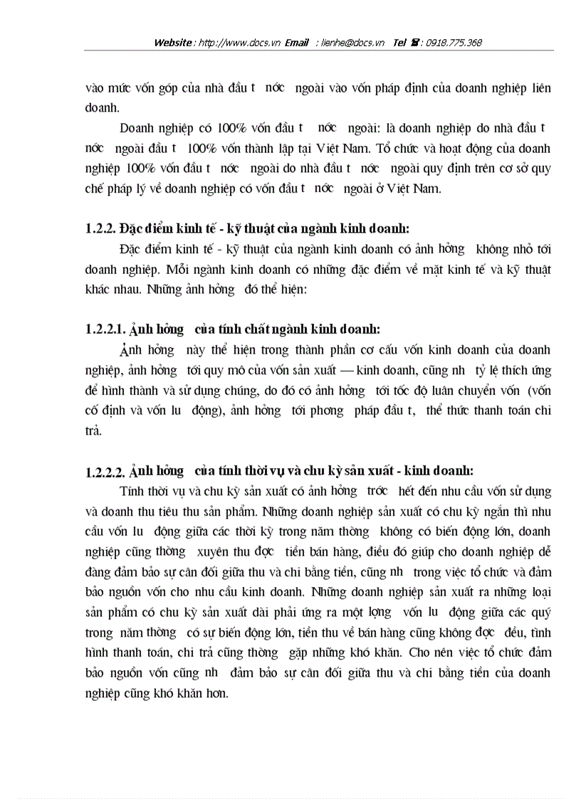 image for page Vốn kinh doanh và những biện pháp nâng cao hiệu quả sử dụng vốn kinh doanh ở xí nghiệp in trực thuộc NXB Lao động xã hội