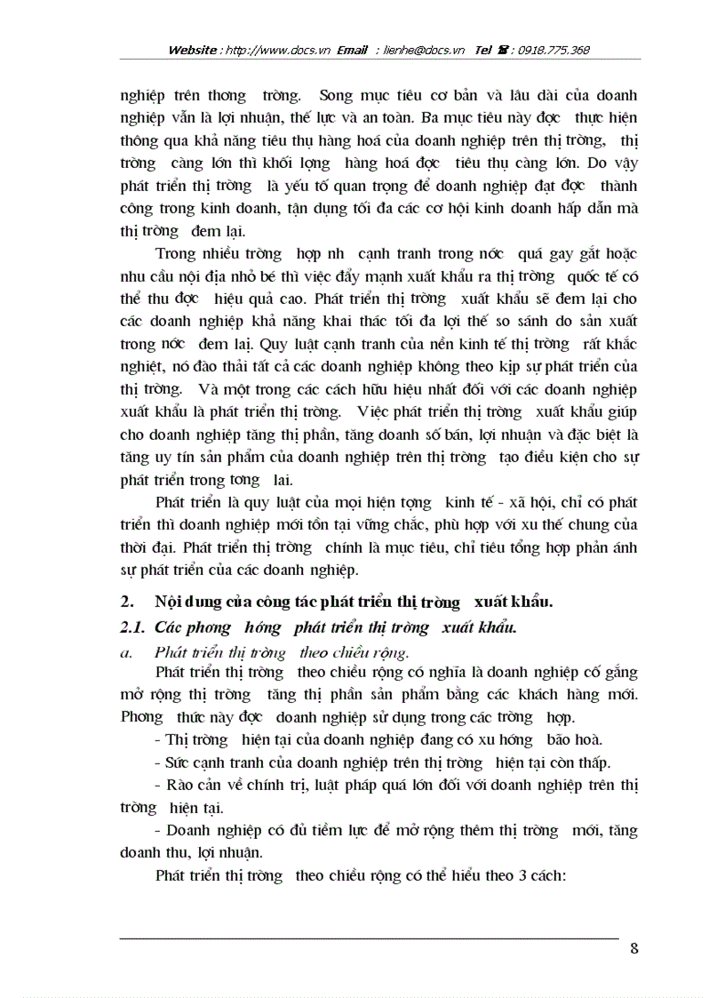 image for page Một số biện pháp phát triển thị trường xuất khẩu hàng thủ công mỹ nghệ tại Công ty XNK BAROTEX