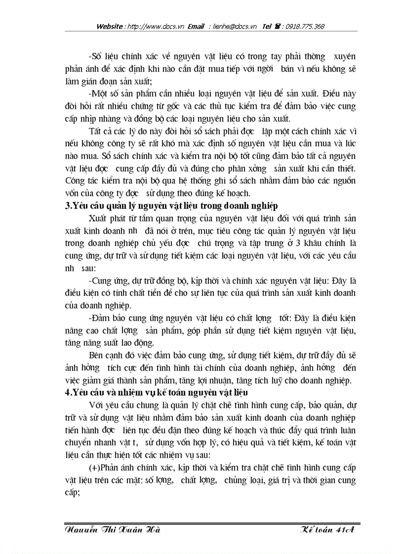 image for page Lý luận chung về công tác kế toán nguyên vật liệu với việc nâng cao hiệu quả sử dụng nguyên vật liệu trong doanh nghiệp