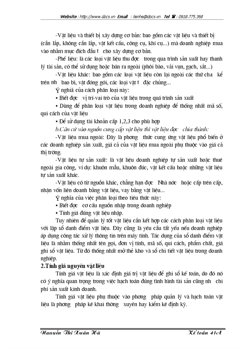 image for page Lý luận chung về công tác kế toán nguyên vật liệu với việc nâng cao hiệu quả sử dụng nguyên vật liệu trong doanh nghiệp