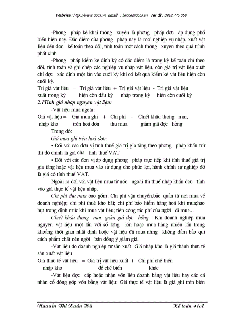 image for page Lý luận chung về công tác kế toán nguyên vật liệu với việc nâng cao hiệu quả sử dụng nguyên vật liệu trong doanh nghiệp