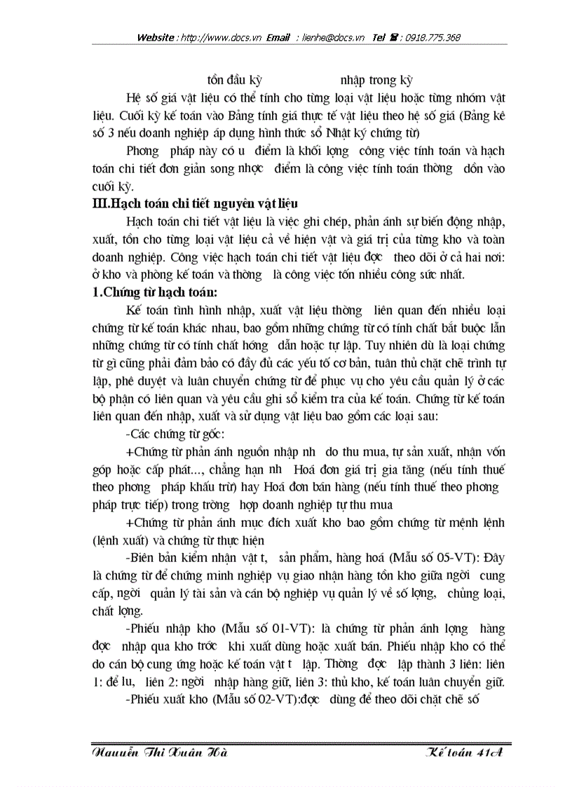 image for page Lý luận chung về công tác kế toán nguyên vật liệu với việc nâng cao hiệu quả sử dụng nguyên vật liệu trong doanh nghiệp