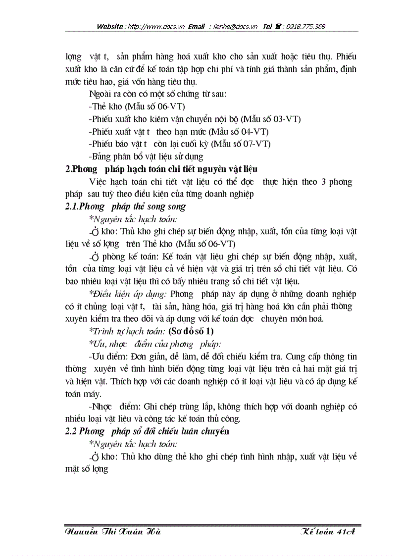image for page Lý luận chung về công tác kế toán nguyên vật liệu với việc nâng cao hiệu quả sử dụng nguyên vật liệu trong doanh nghiệp