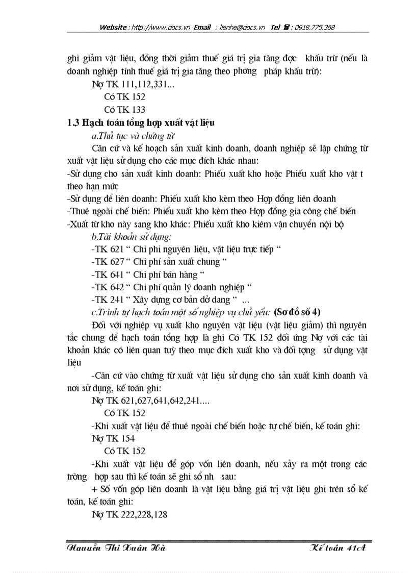 image for page Lý luận chung về công tác kế toán nguyên vật liệu với việc nâng cao hiệu quả sử dụng nguyên vật liệu trong doanh nghiệp