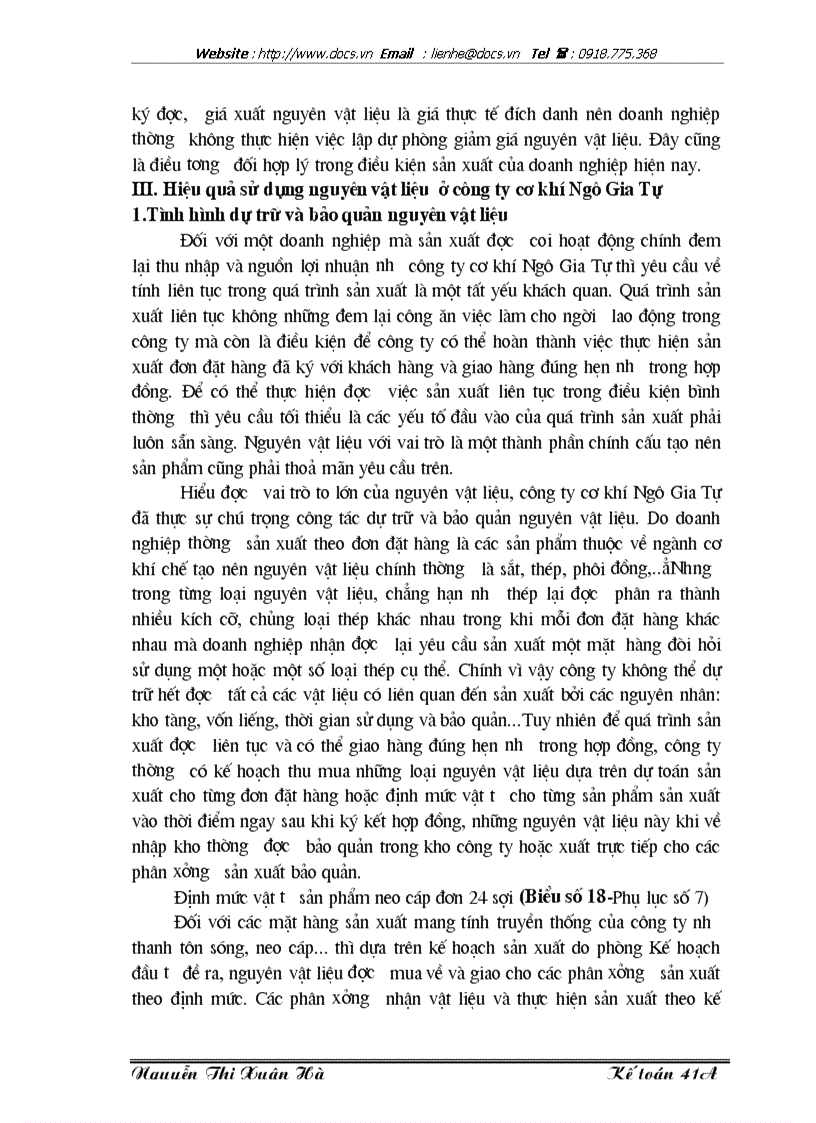 image for page Lý luận chung về công tác kế toán nguyên vật liệu với việc nâng cao hiệu quả sử dụng nguyên vật liệu trong doanh nghiệp