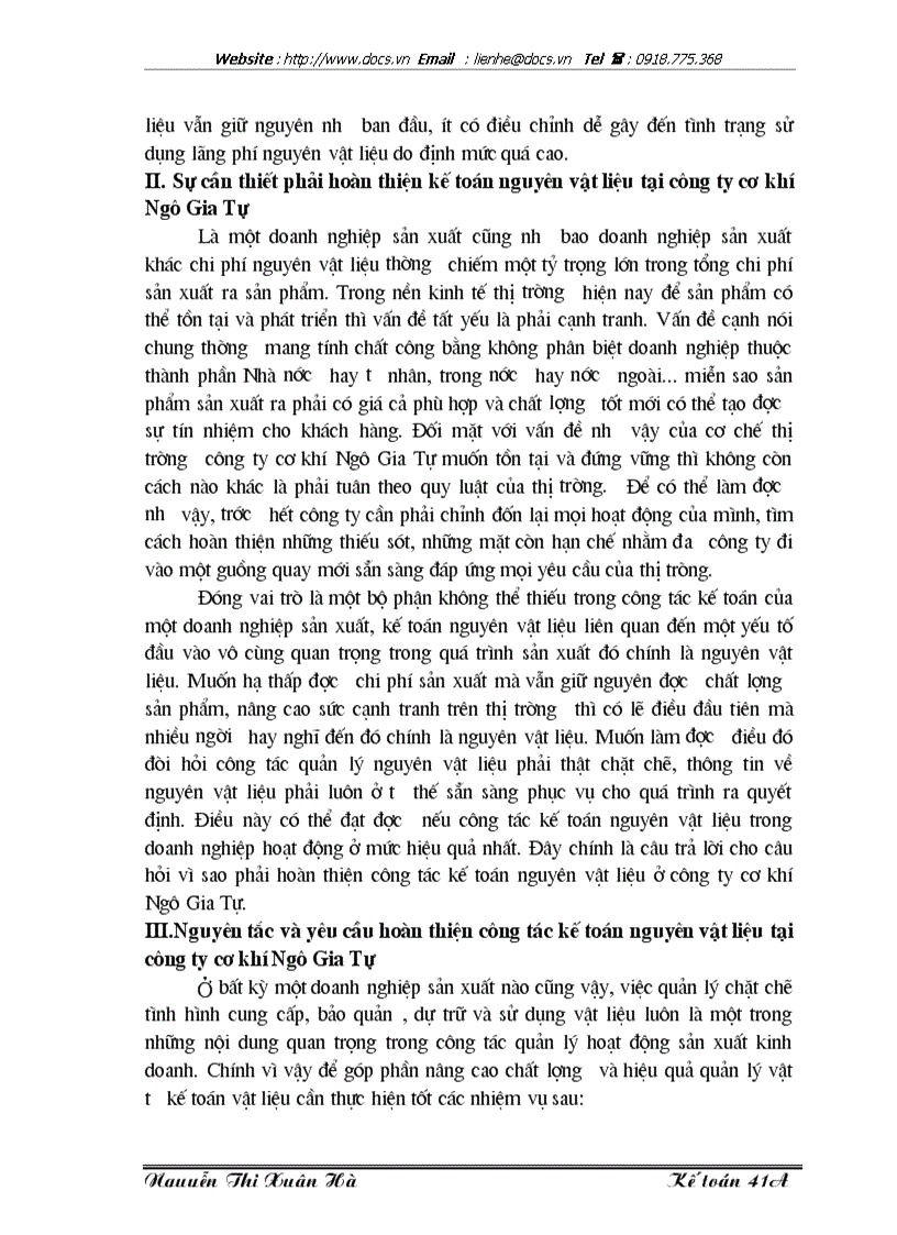 image for page Lý luận chung về công tác kế toán nguyên vật liệu với việc nâng cao hiệu quả sử dụng nguyên vật liệu trong doanh nghiệp