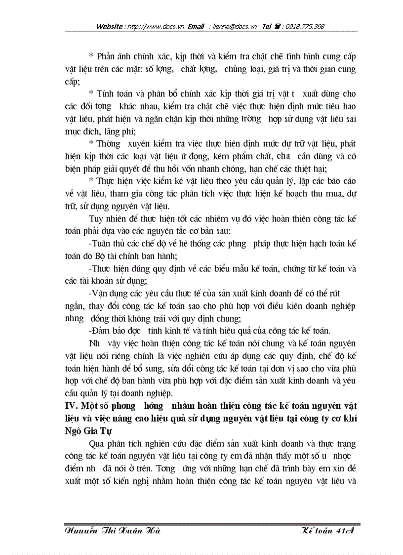 image for page Lý luận chung về công tác kế toán nguyên vật liệu với việc nâng cao hiệu quả sử dụng nguyên vật liệu trong doanh nghiệp