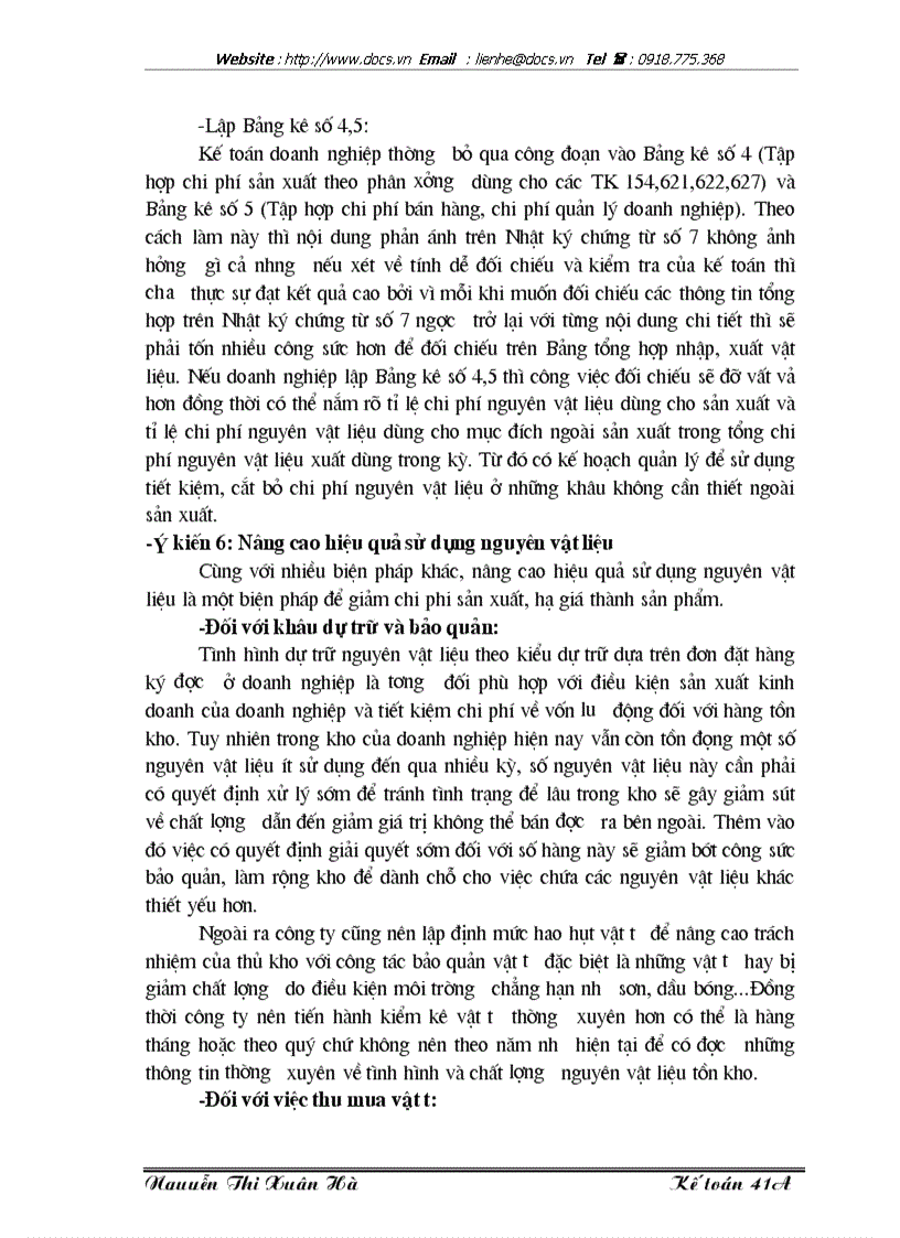 image for page Lý luận chung về công tác kế toán nguyên vật liệu với việc nâng cao hiệu quả sử dụng nguyên vật liệu trong doanh nghiệp