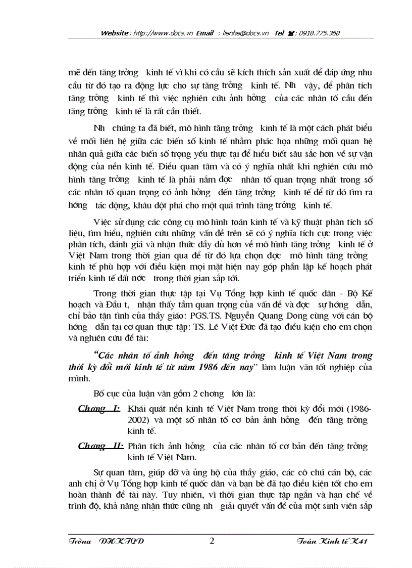 image for page Các nhân tố ảnh hưởng đến tăng trưởng kinh tế Việt Nam trong thời kỳ đổi mới kinh tế từ năm 1986 đến nay