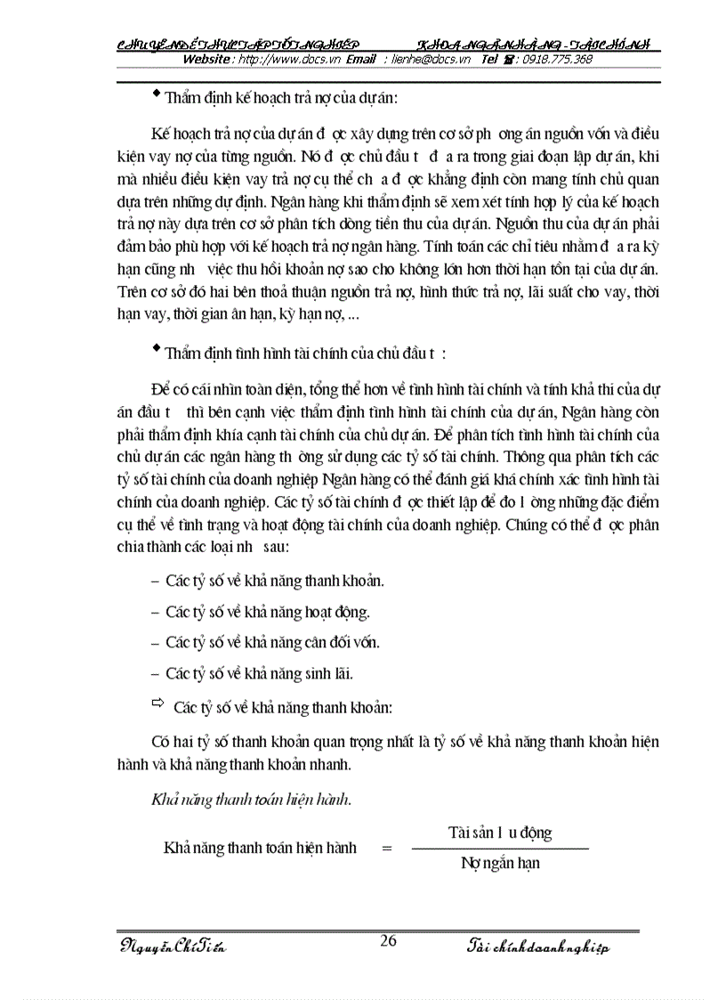 image for page Nâng cao chất lượng thẩm định tài chính dự án đầu tư tại Chi nhánh NHNo PTNT Nam Hà Nội