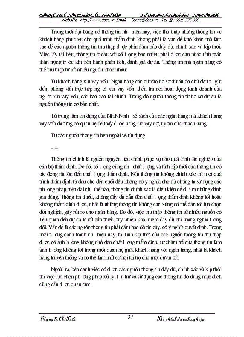 image for page Nâng cao chất lượng thẩm định tài chính dự án đầu tư tại Chi nhánh NHNo PTNT Nam Hà Nội