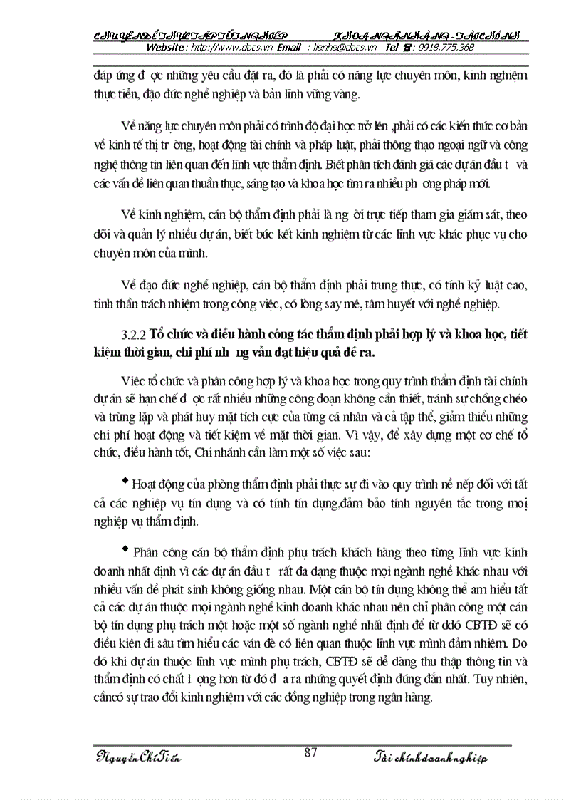 image for page Nâng cao chất lượng thẩm định tài chính dự án đầu tư tại Chi nhánh NHNo PTNT Nam Hà Nội