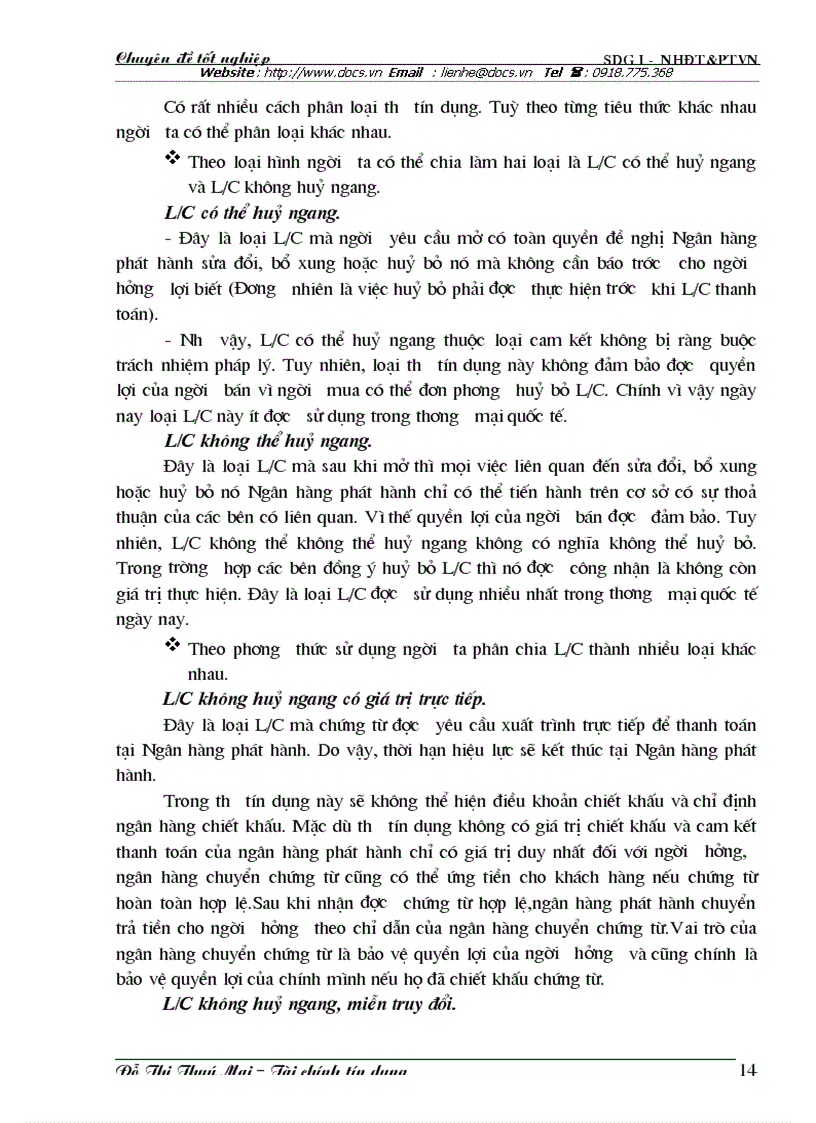 image for page Giải pháp mở rộng hoạt động thanh toán tín dụng chứng từ tại Sở GDI Ngân hàng ĐT PTVN và một số kiến nghị